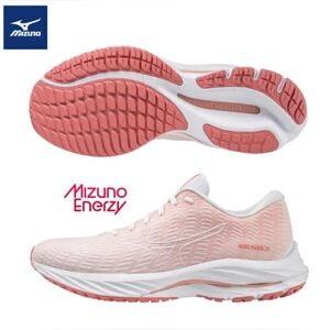 Mizuno Wave Rider 26 SSW Running Shoes Sneakers Pink White - 7.5 - EUC